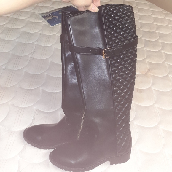 Zara quilted leather boot - Picture 4 of 7